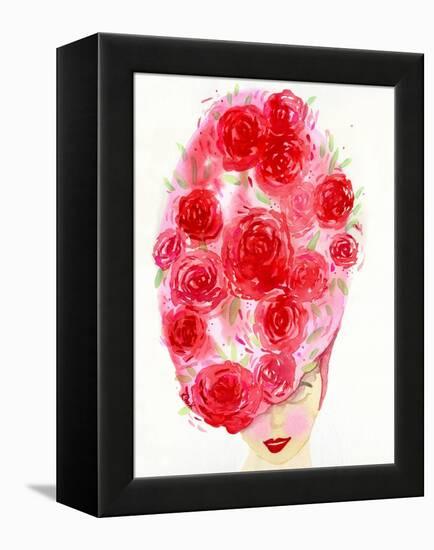 Rosy Girl-Kerstin Stock-Framed Stretched Canvas