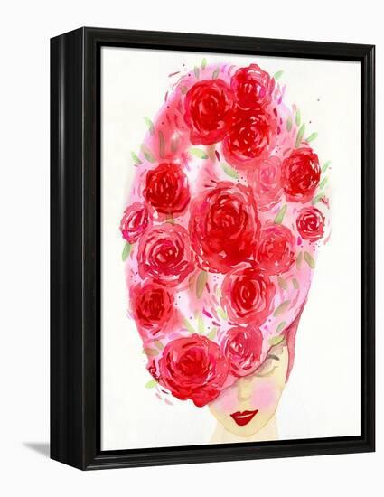 Rosy Girl-Kerstin Stock-Framed Stretched Canvas