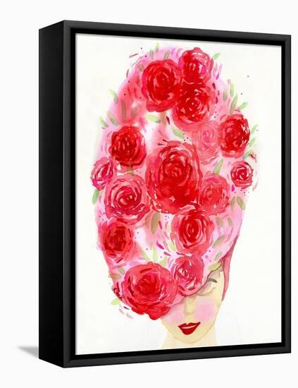 Rosy Girl-Kerstin Stock-Framed Stretched Canvas