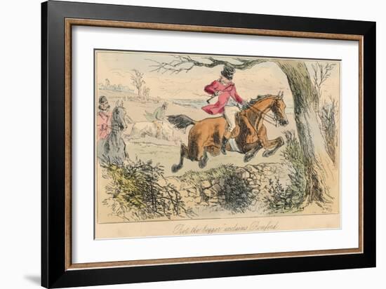 Rot the Beggar Exclaims Romford, 1865-John Leech-Framed Giclee Print