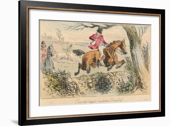 Rot the Beggar Exclaims Romford, 1865-John Leech-Framed Giclee Print