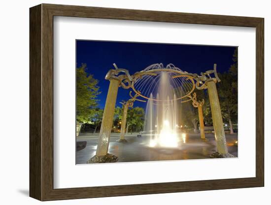 Rotary Fountain, Riverfront Park, Spokane, Washington, USA-Charles Gurche-Framed Photographic Print