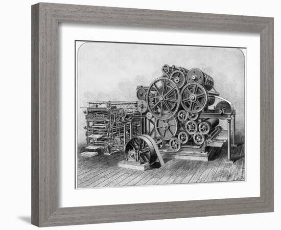 Rotary Machine for Printing Newspapers-null-Framed Photographic Print