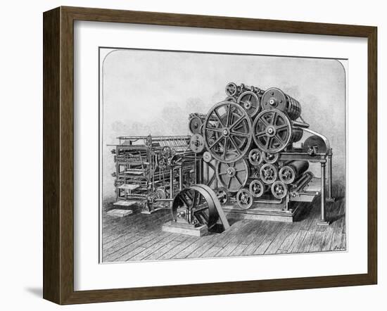 Rotary Machine for Printing Newspapers-null-Framed Photographic Print