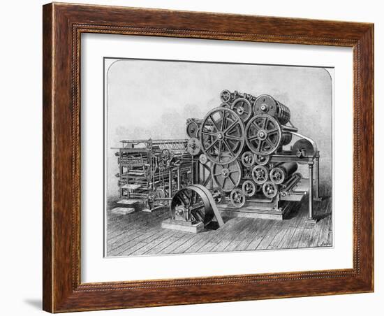 Rotary Machine for Printing Newspapers-null-Framed Photographic Print