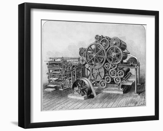 Rotary Machine for Printing Newspapers-null-Framed Photographic Print