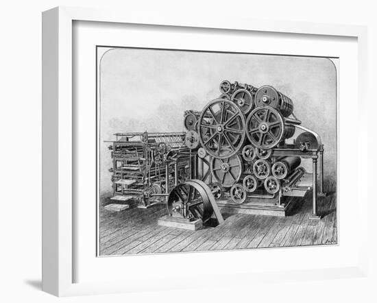 Rotary Machine for Printing Newspapers-null-Framed Photographic Print