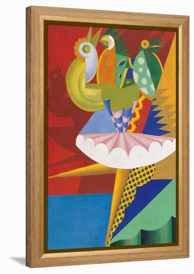 Rotation of Dancer and Parrots-Fortunato Depero-Framed Premier Image Canvas