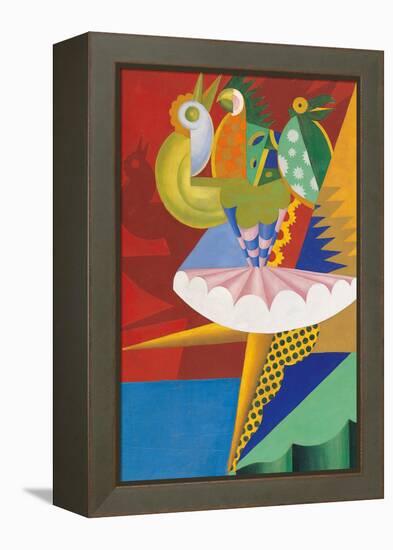 Rotation of Dancer and Parrots-Fortunato Depero-Framed Premier Image Canvas