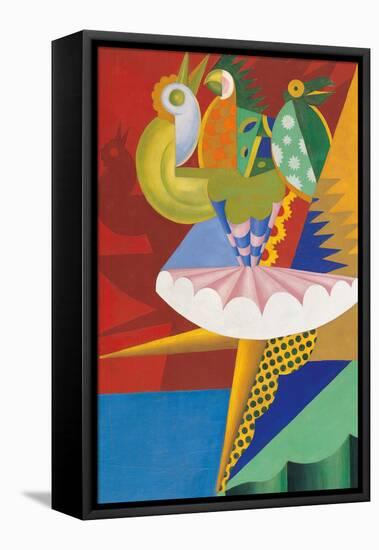 Rotation of Dancer and Parrots-Fortunato Depero-Framed Premier Image Canvas