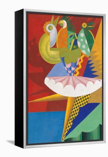 Rotation of Dancer and Parrots-Fortunato Depero-Framed Premier Image Canvas