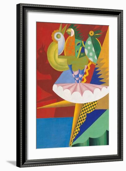 Rotation of Dancer and Parrots-Fortunato Depero-Framed Giclee Print