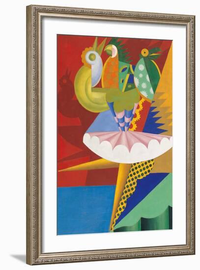 Rotation of Dancer and Parrots-Fortunato Depero-Framed Giclee Print