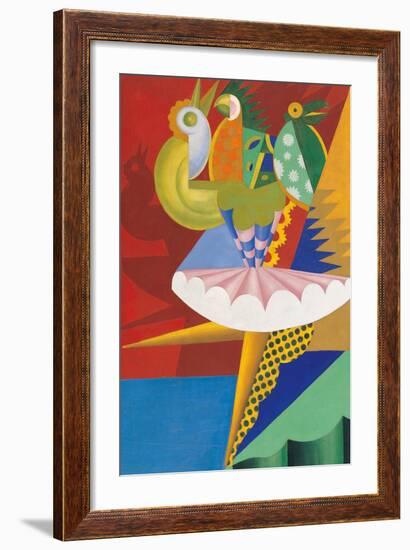 Rotation of Dancer and Parrots-Fortunato Depero-Framed Giclee Print