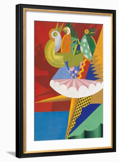 Rotation of Dancer and Parrots-Fortunato Depero-Framed Giclee Print