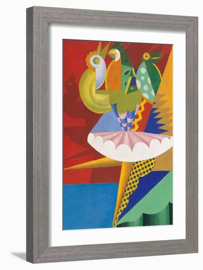 Rotation of Dancer and Parrots-Fortunato Depero-Framed Giclee Print