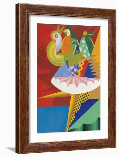 Rotation of Dancer and Parrots-Fortunato Depero-Framed Giclee Print