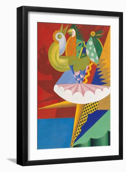 Rotation of Dancer and Parrots-Fortunato Depero-Framed Giclee Print