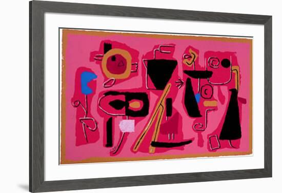 Roter Fries, c.1954-Willi Baumeister-Framed Art Print