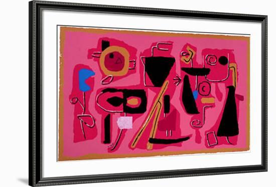 Roter Fries, c.1954-Willi Baumeister-Framed Art Print