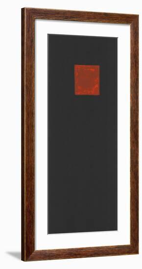 Rotes Quadrat Auf Schwarz, c.1922-Kasimir Malevich-Framed Serigraph