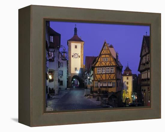 Rothenburg Ob Der Tauber, Bavaria, Germany-Rex Butcher-Framed Premier Image Canvas