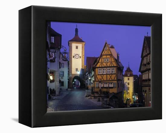 Rothenburg Ob Der Tauber, Bavaria, Germany-Rex Butcher-Framed Premier Image Canvas