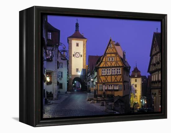 Rothenburg Ob Der Tauber, Bavaria, Germany-Rex Butcher-Framed Premier Image Canvas