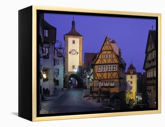 Rothenburg Ob Der Tauber, Bavaria, Germany-Rex Butcher-Framed Premier Image Canvas