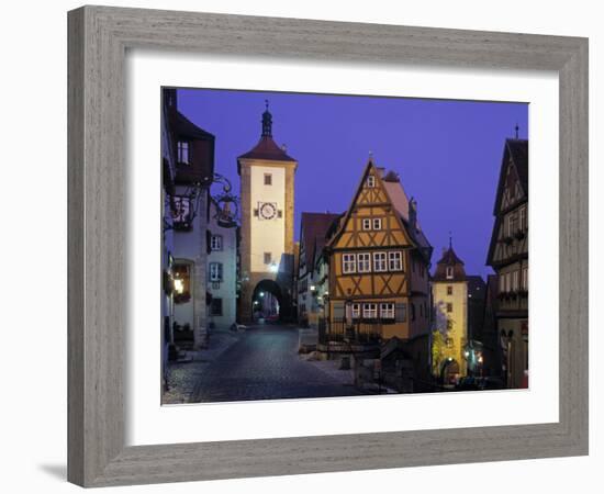 Rothenburg Ob Der Tauber, Bavaria, Germany-Rex Butcher-Framed Photographic Print