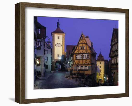 Rothenburg Ob Der Tauber, Bavaria, Germany-Rex Butcher-Framed Photographic Print