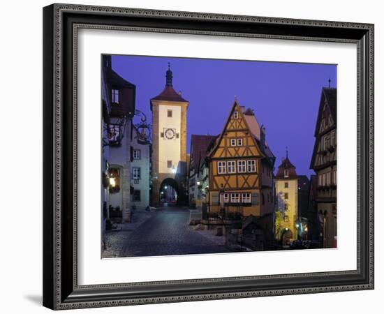 Rothenburg Ob Der Tauber, Bavaria, Germany-Rex Butcher-Framed Photographic Print