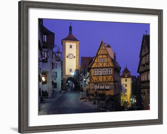 Rothenburg Ob Der Tauber, Bavaria, Germany-Rex Butcher-Framed Photographic Print