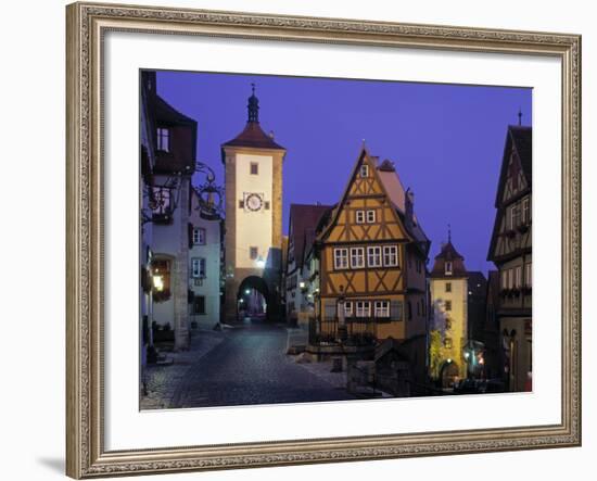 Rothenburg Ob Der Tauber, Bavaria, Germany-Rex Butcher-Framed Photographic Print