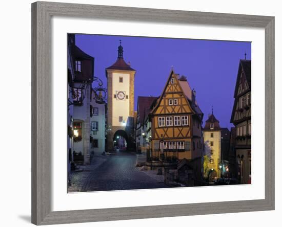 Rothenburg Ob Der Tauber, Bavaria, Germany-Rex Butcher-Framed Photographic Print