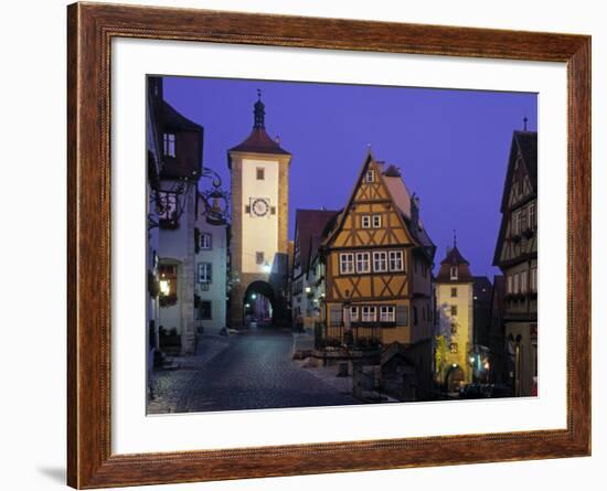 Rothenburg Ob Der Tauber, Bavaria, Germany-Rex Butcher-Framed Photographic Print