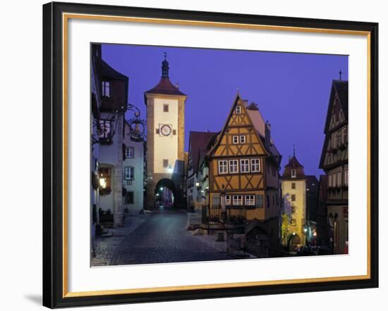 Rothenburg Ob Der Tauber, Bavaria, Germany-Rex Butcher-Framed Photographic Print