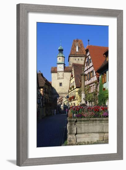 Rothenburg Ob Der Tauber, Germany, Europe-Hans Peter Merten-Framed Photographic Print