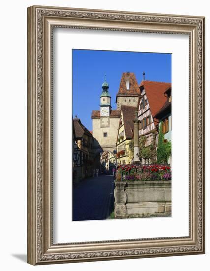 Rothenburg Ob Der Tauber, Germany, Europe-Hans Peter Merten-Framed Photographic Print