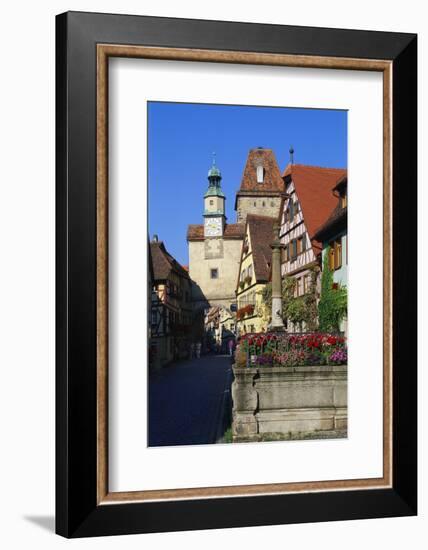 Rothenburg Ob Der Tauber, Germany, Europe-Hans Peter Merten-Framed Photographic Print