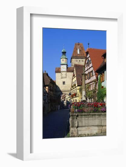 Rothenburg Ob Der Tauber, Germany, Europe-Hans Peter Merten-Framed Photographic Print