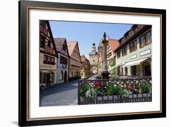 Rothenburg Ob Der Tauber, Romantic Road, Franconia, Bavaria, Germany, Europe-Robert Harding-Framed Photographic Print