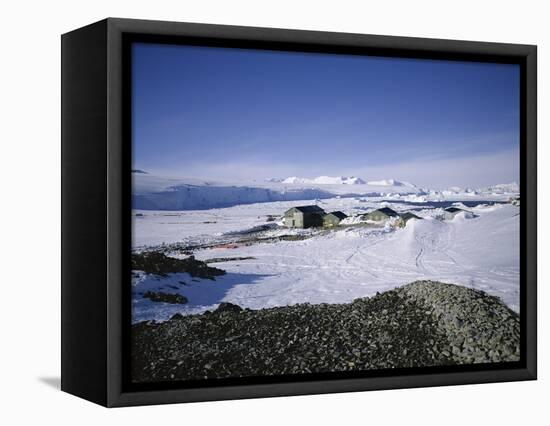 Rothera Base, British Base, Antarctic Peninsula, Antarctica, Polar Regions-Geoff Renner-Framed Premier Image Canvas