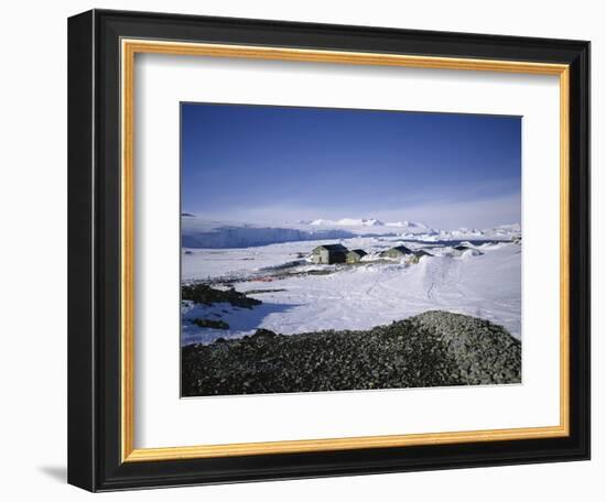 Rothera Base, British Base, Antarctic Peninsula, Antarctica, Polar Regions-Geoff Renner-Framed Photographic Print