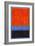 Rothko Style Red Black And Blue-Tom Quartermaine-Framed Giclee Print