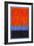 Rothko Style Red Black And Blue-Tom Quartermaine-Framed Giclee Print