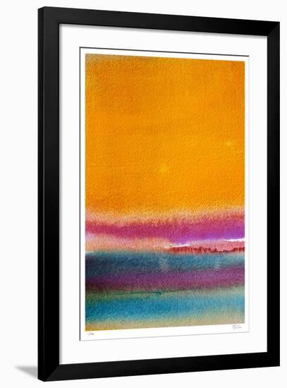 Rothkoesque 4-Mj Lew-Framed Giclee Print