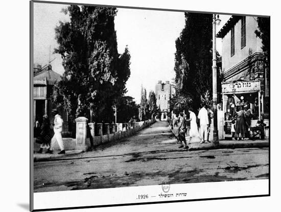 Rothschild Boulevard, Tel Aviv, Israel, 1926-null-Mounted Giclee Print