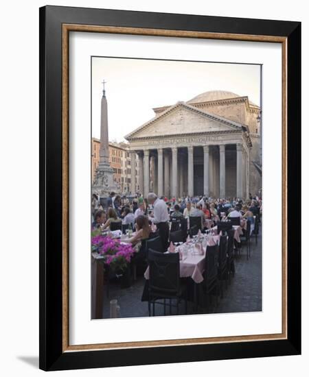Rotonda Square and Pantheon, Rome, Lazio, Italy, Europe-Marco Cristofori-Framed Photographic Print