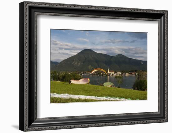 Rottach-Egern, Tegernsee, Lake, Aerial View, Mountain Lake-Frank Fleischmann-Framed Photographic Print